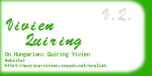 vivien quiring business card
